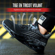 Fizzhiss Chaussures de sécurité au travail anti-smash et anti-crevaison à la mode