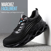 Fizzhiss Chaussures de sécurité au travail anti-smash et anti-crevaison à la mode