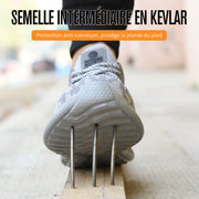 Fizzhiss Chaussures de sécurité anti-smash respirantes pour hommes