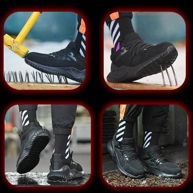 Chaussures antidérapantes, anti-écrasement et anti-crevaison pour hommes
