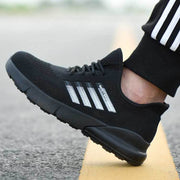 Fizzhiss Chaussures de sécurité légères et respirantes, à la mode hiver, résistantes à l'usure