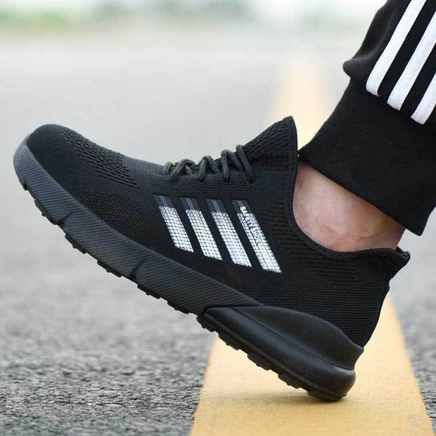 Fizzhiss Chaussures de sécurité légères et respirantes, à la mode hiver, résistantes à l'usure