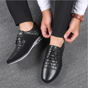 Fizzhiss Chaussures en cuir décontractées pour hommes