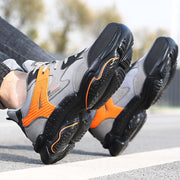 Fizzhiss Chaussures de protection toutes saisons anti-fracassantes, anti-coups, respirantes, douces et antidérapantes