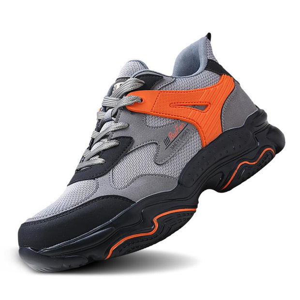 Fizzhiss Chaussures de protection toutes saisons anti-fracassantes, anti-coups, respirantes, douces et antidérapantes