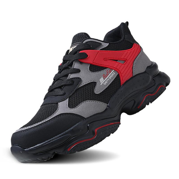 Fizzhiss Chaussures de protection toutes saisons anti-fracassantes, anti-coups, respirantes, douces et antidérapantes