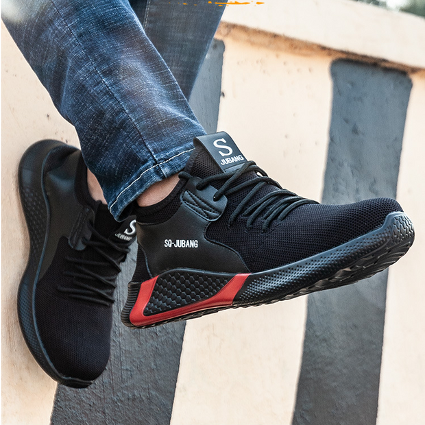 Fizzhiss Chaussures de travail respirantes, increvables et increvables