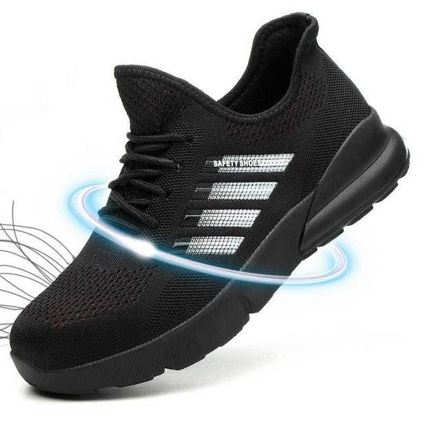 Fizzhiss Chaussures de sécurité légères et respirantes, à la mode hiver, résistantes à l'usure