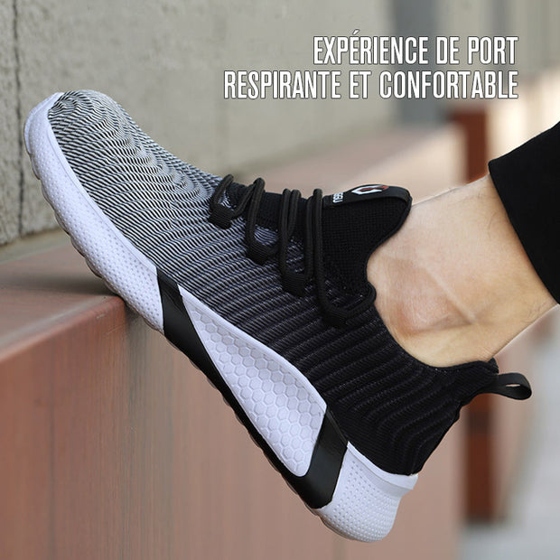 Fizzhiss Chaussures de sécurité respirantes, résistantes aux chocs et aux perforations