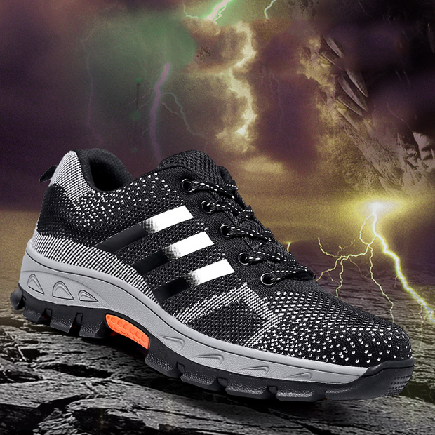 Fizzhiss Déodorant respirant anti-smash chaussures de sécurité décontractées