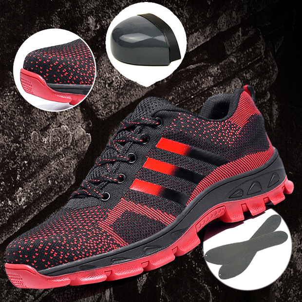 Fizzhiss Déodorant respirant anti-smash chaussures de sécurité décontractées