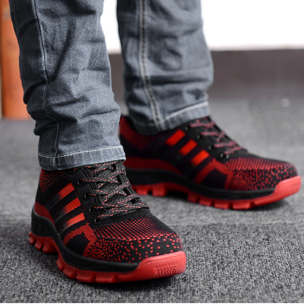Fizzhiss Déodorant respirant anti-smash chaussures de sécurité décontractées