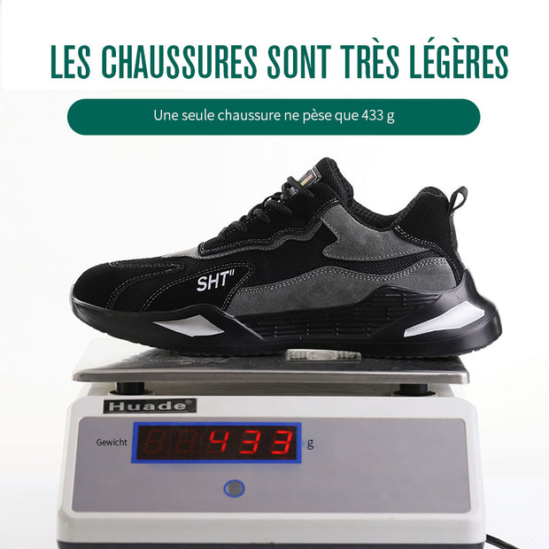 Fizzhiss  Chaussures de protection légères avec embout en acier pour l'automne et l'hiver