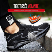 Fizzhiss Chaussures de protection d'été respirantes, confortables et élégantes, résistantes aux crevaisons