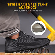 Fizzhiss Chaussures de travail isolantes, antidérapantes et résistantes aux perforations