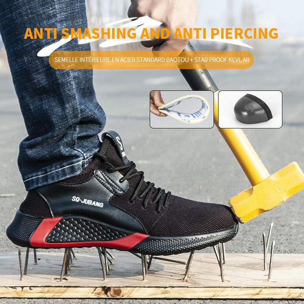 Fizzhiss Chaussures de travail respirantes, increvables et increvables