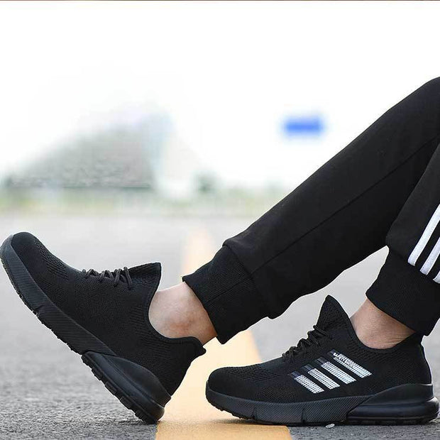 Fizzhiss Chaussures de sécurité légères et respirantes, à la mode hiver, résistantes à l'usure