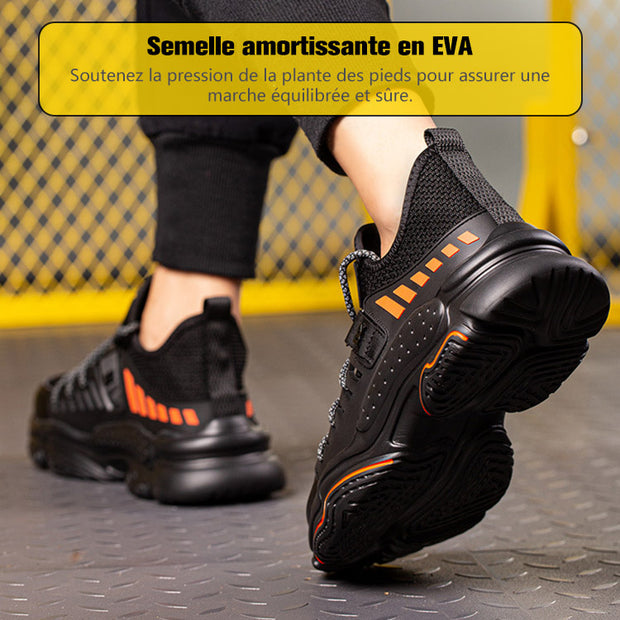Fizzhiss Chaussures de sécurité légères, imperméables, antidérapantes et résistantes à l'usure