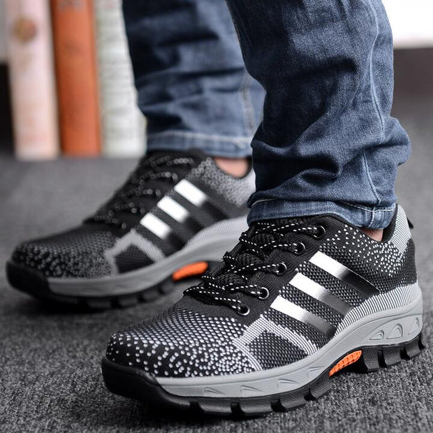 Fizzhiss Déodorant respirant anti-smash chaussures de sécurité décontractées