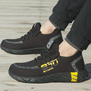 Fizzhiss Chaussures de travail de sécurité respirantes, résistantes à l'usure et aux perforations
