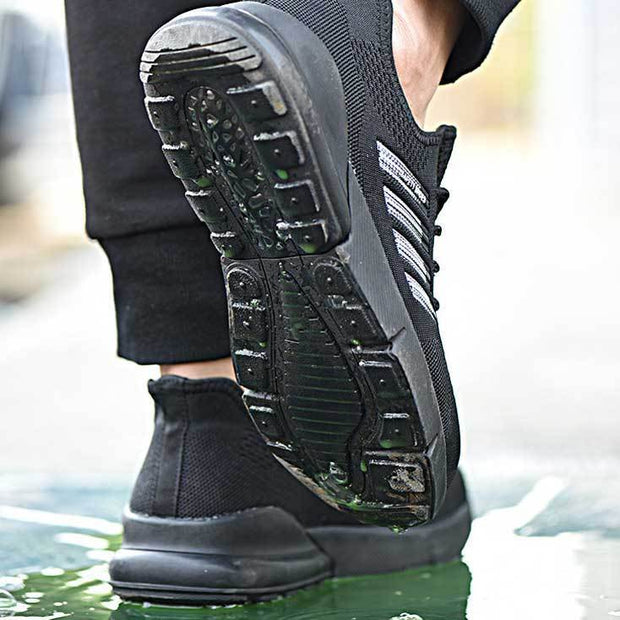 Fizzhiss Chaussures de sécurité légères et respirantes, à la mode hiver, résistantes à l'usure