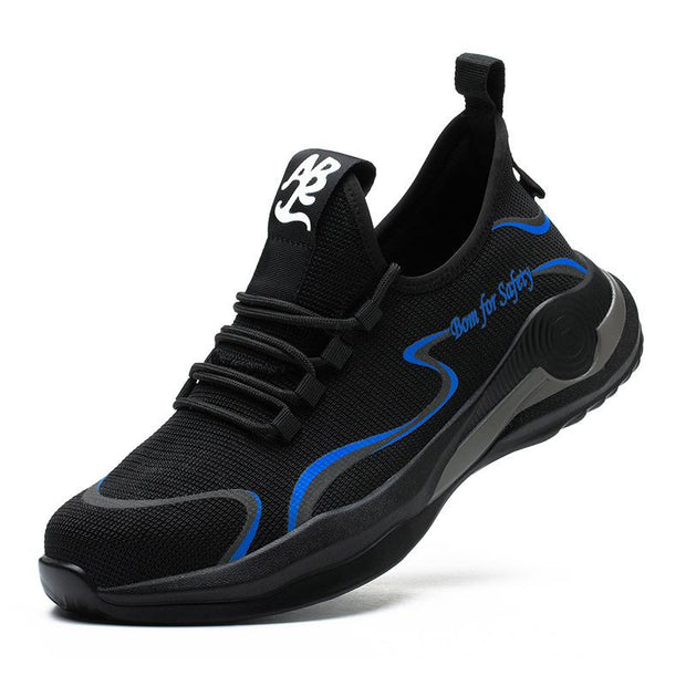 Fizzhiss Chaussures de protection d'été respirantes, confortables et élégantes, résistantes aux crevaisons