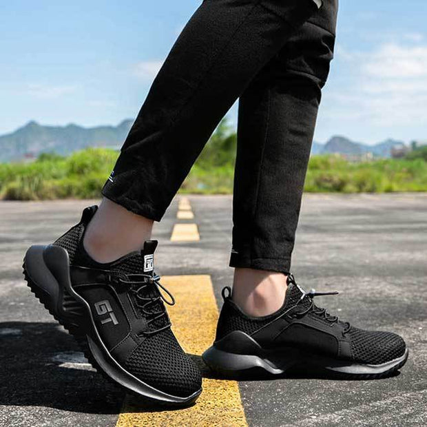 Fizzhiss Nouvelles chaussures de sécurité anti-crevaison pour hommes quatre saisons