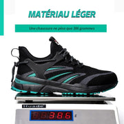 Fizzhiss Chaussures de travail de protection légères et confortables antidérapantes et résistantes à l'usure
