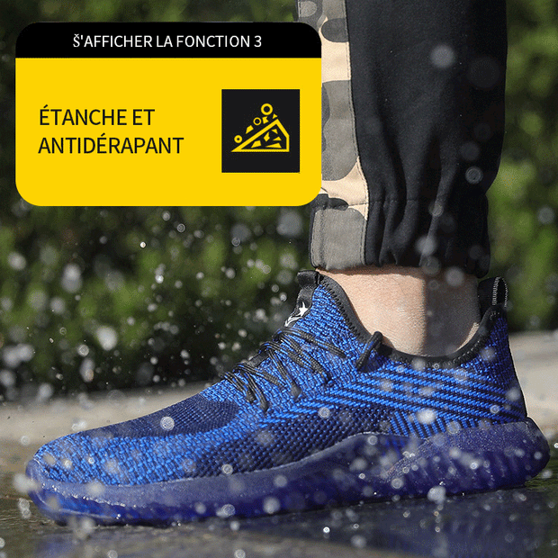 Fizzhiss Chaussures de travail isolantes, antidérapantes et résistantes aux perforations