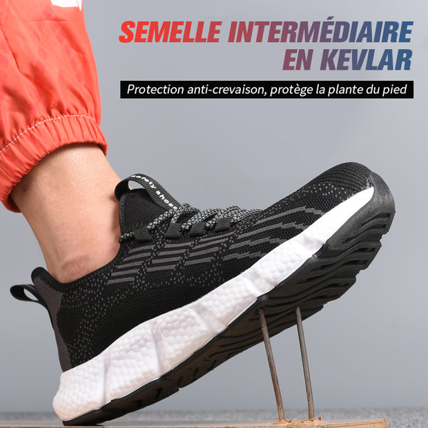 Fizzhiss  Chaussures de sécurité légères anti-smash et anti-crevaison pour quatre saisons