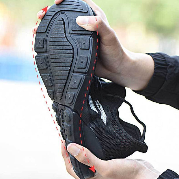 Fizzhiss Chaussures de sécurité légères et respirantes, à la mode hiver, résistantes à l'usure