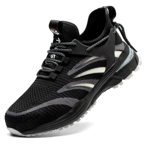 Fizzhiss Chaussures de travail de protection légères et confortables antidérapantes et résistantes à l'usure