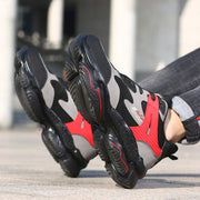 Fizzhiss Chaussures de protection toutes saisons anti-fracassantes, anti-coups, respirantes, douces et antidérapantes