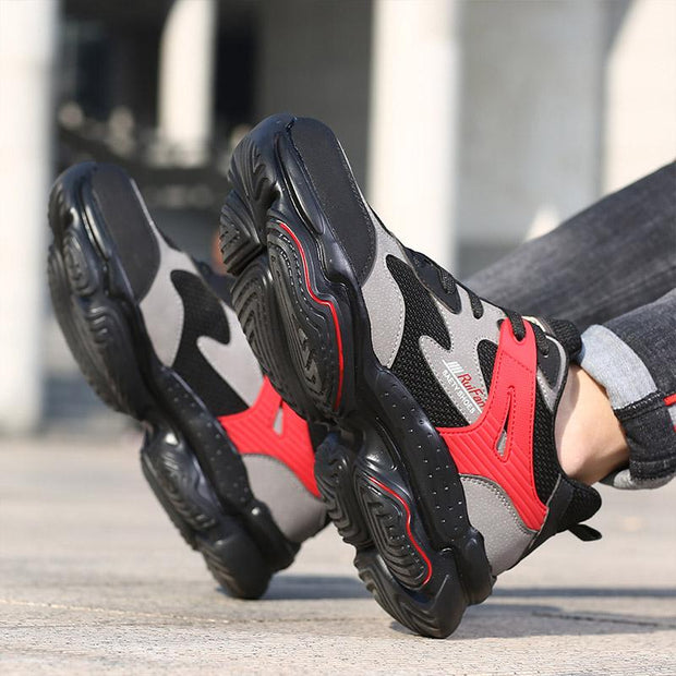 Fizzhiss Chaussures de protection toutes saisons anti-fracassantes, anti-coups, respirantes, douces et antidérapantes