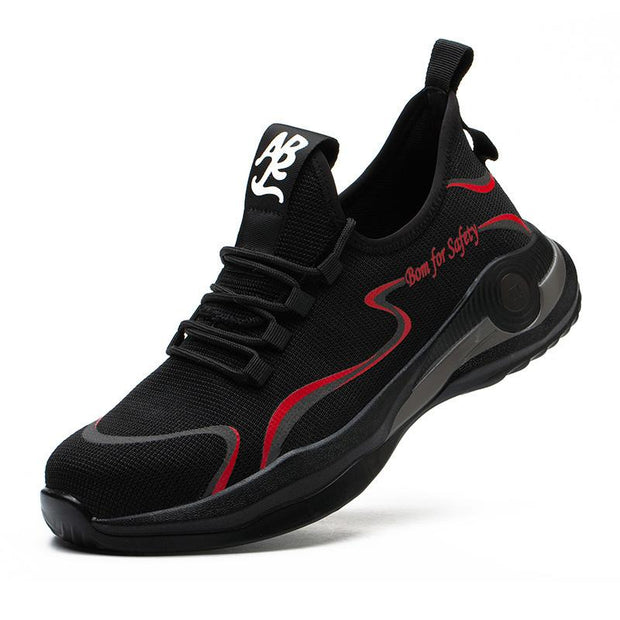 Fizzhiss Chaussures de protection d'été respirantes, confortables et élégantes, résistantes aux crevaisons