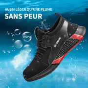 Fizzhiss Chaussures de travail respirantes, increvables et increvables