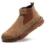 Fizzhiss  Chaussures de sécurité basses antidérapantes en cuir suédé résistant aux éclaboussures
