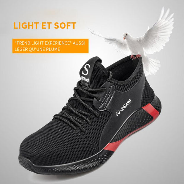 Fizzhiss Chaussures de travail respirantes, increvables et increvables