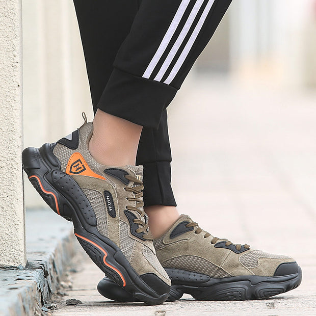 Fizzhiss Chaussures de travail de sécurité respirantes quatre saisons anti-smash et anti-coup