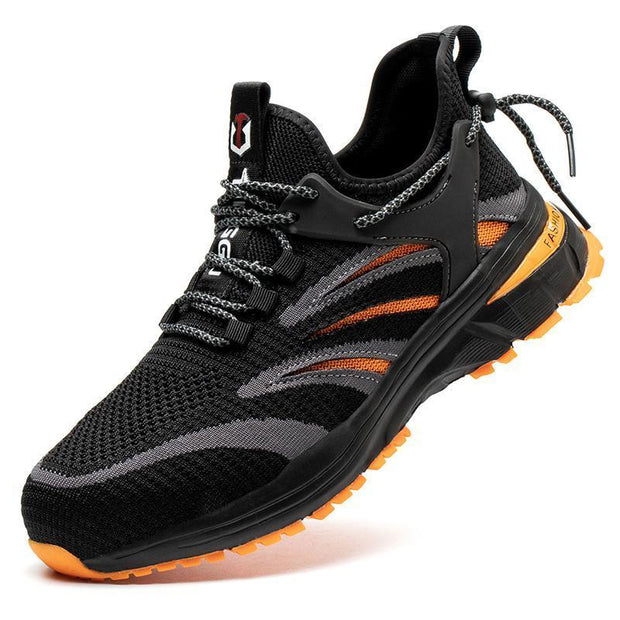 Fizzhiss Chaussures de travail de protection légères et confortables antidérapantes et résistantes à l'usure