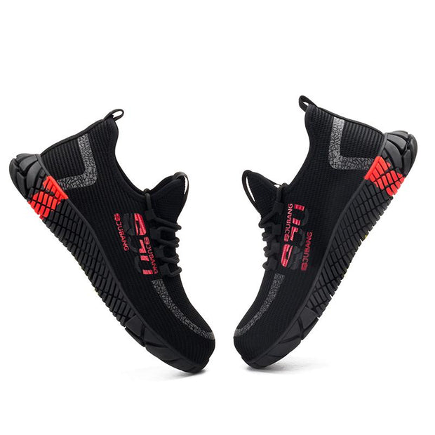 Fizzhiss Chaussures de travail de sécurité respirantes, résistantes à l'usure et aux perforations