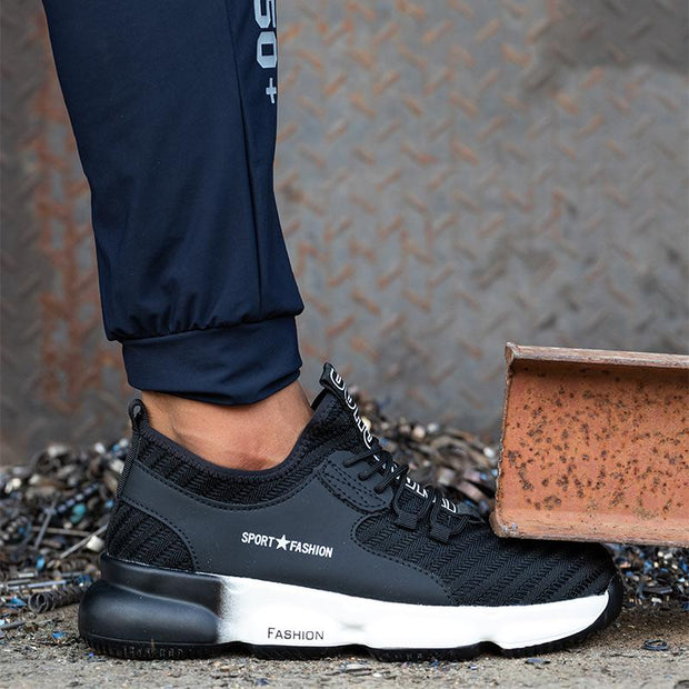 Fizzhiss  Chaussures de travail résistantes à l'usure, respirantes, anti-bris et anti-crevaison d'été