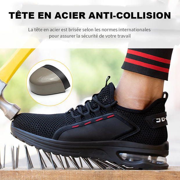 Fizzhiss Chaussures de protection mode respirantes ultra-légères d'été